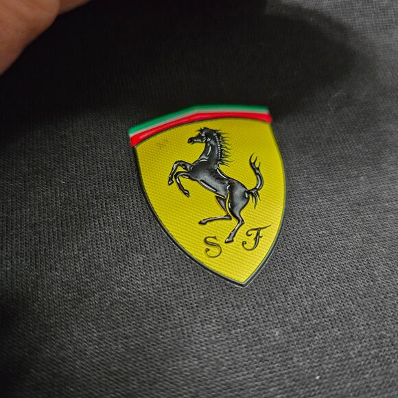 Puma x Ferrari Scuderia Sweatshirt Hoodie Jacket Zip Up Black Gray Size XL - Picture 7 of 14